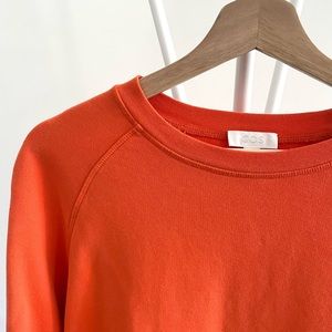 COS Unisex Oversized Red Crewneck Sweatshirt